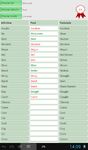 Screenshot 1 di English Irregular Verbs apk