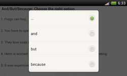 Ejercicios de inglés captura de pantalla apk 4