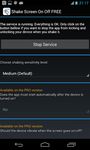 Скриншот 1 APK-версии Shake Screen On Off FREE