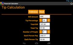 Скриншот  APK-версии финансовый калькулятор
