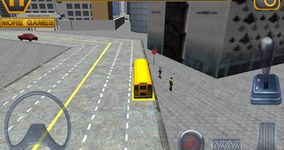 Gambar Schoolbus driving 3D simulasi 3