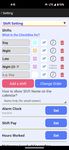 Captura de tela do apk Shift Calendar / Schedule 2