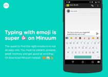 Minuum Keyboard Free + Emoji captura de pantalla apk 2