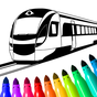 Icoană Trenurile joc de colorat