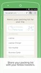 PackPoint travel packing list στιγμιότυπο apk 2