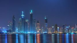 Dubai bij nacht Achtergrond screenshot APK 1