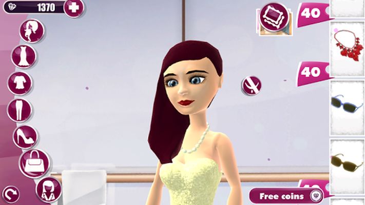 3D Image of Fashion Dress Up Game