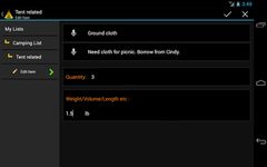 Captura de tela do apk Camping Trip Planner 12