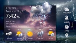 투명한 시계 및 무료 날씨 (7 일간의 일기 예보) 이미지 3
