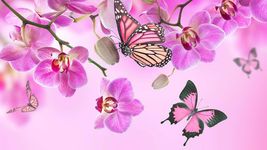 Captura de tela do apk Pink Flowers Live Wallpaper 