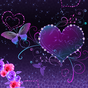 Иконка Butterfly Theme Violet Hearts
