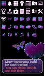 Butterfly Theme Violet Hearts screenshot apk 3