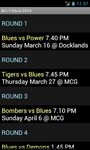 AFL Fixture 2017 captura de pantalla apk 4