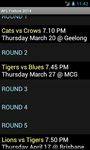 AFL Fixture 2017 captura de pantalla apk 