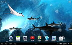 Captura de tela do apk 3D Sharks Live Wallpaper Lite 