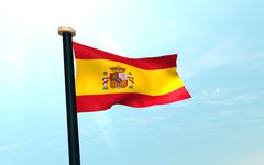 Tangkapan layar apk Spanyol Bendera 3D Gratis 1