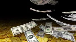 Captura de tela do apk Falling Money 3D Live Wallpaper 6