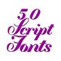 Yazı Tipleri FlipFont Script Simgesi