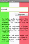 Conjugador de verbos italianos captura de pantalla apk 1
