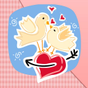 Ícone do Amor Cartões! para Doodle Text