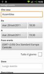 Screenshot 4 di Calendario Vocale apk