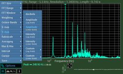 Spectrum Analyser captura de pantalla apk 3