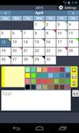 calendrier avec couleurs capture d'écran apk 1