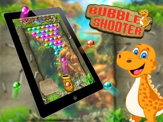 dinosaur bubble shooter game arcade