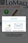 LoMag Barcode Scanner to Excel screenshot apk 9