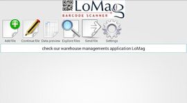 LoMag Barcode Scanner to Excel screenshot apk 2