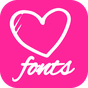 Icona Font amore per FlipFont