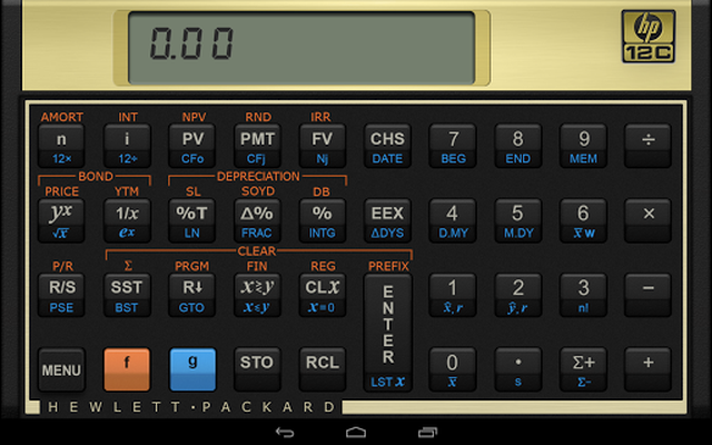 hp 12c financial calculator online free android app