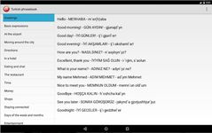 Скриншот 1 APK-версии Турецкий разговорник