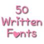Fonts for FlipFont 50 Written Simgesi