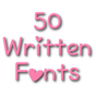 Icona Fonts for FlipFont 50 Written