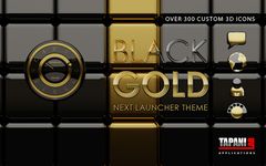 Next Launcher Theme black gold screenshot apk 4