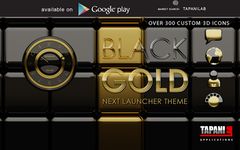 Next Launcher Theme black gold screenshot apk 2