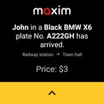 Tangkap skrin apk maxim — order taxi, food and groceries delivery 3