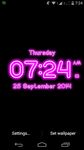 Neon Digital Clock LWP screenshot APK 6