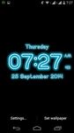 Captura de tela do apk Neon Digital Clock LWP 2