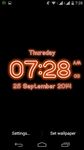 Neon Digital Clock LWP ảnh màn hình apk 3