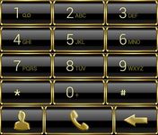 Dialer Frame Gold NEW theme ekran görüntüsü APK 