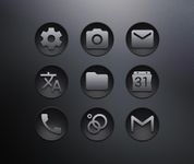 Blacked- Black Icons Nova Apex screenshot apk 6