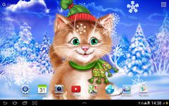 Winter Cat Live Wallpaper Screenshot APK 2