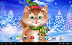 Winter Cat Live Wallpaper Screenshot APK 1