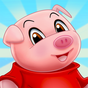 Three Little Pigs - Fairy Tale with Games Free icon