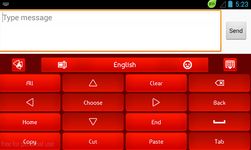 Captura de tela do apk GO Keyboard Rose Red 1