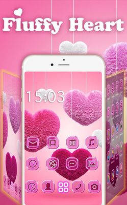 Pink Launcher Lovely Diamond Heart Theme Apk Free Download App For Android - diamond heart roblox