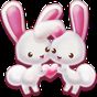 Love Rabbit Theme - Kawaii Cute Bunny Comic Theme APK