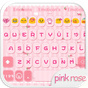 Pink Rose Emoji Keyboard Theme APK